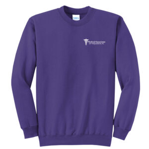 MA of Maq Employee Unisex Fleece Crewneck sweatshirt-Purple