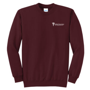 MA of Maq Employee Unisex Fleece Crewneck sweatshirt-Maroon