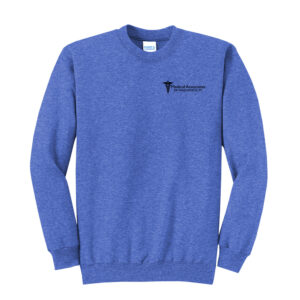 MA of Maq Employee Unisex Fleece Crewneck Sweatshirt-Heather Royal