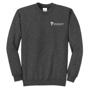 MA of Maq Employee Unisex Fleece Crewneck Sweatshirt-Dark Heather Grey
