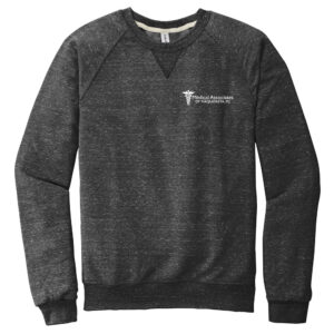 MA of Maq Employee Jerzees Snow Heather French Terry Raglan Crew Unisex-Black