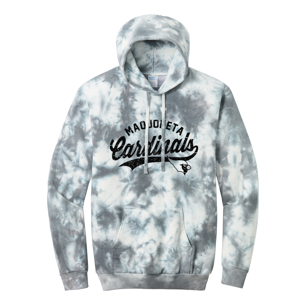 Maq NHS Port and Company Crystal Tie-Dye Pullover Hoodie Unisex-Grey
