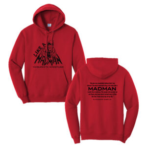 Maquoketa Wrestling Unisex Fleece Hooded Sweatshirt-Red