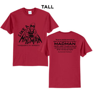 Maquoketa Wrestling Tall Cotton Short Sleeve Tee-Red