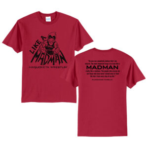 Maquoketa Wrestling Unisex Short Sleeve Tee- Red