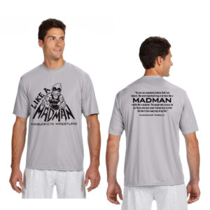Maquoketa Wrestling Adult Cooling Performance Tshirt -Silver