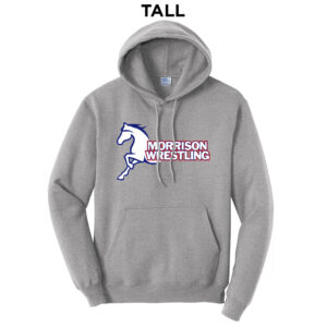 Morrison Wrestling Tall Fleece Hooded Sweatshirt-Athletic Heather