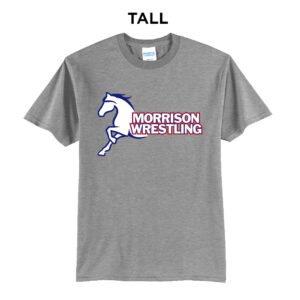 Morrison Wrestling Tall Cotton Short Sleeve Tee-Athletic Heather