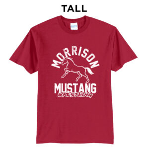 Morrison Wrestling Tall Cotton Short Sleeve Tee-Red