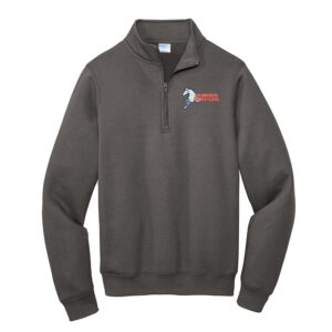 Morrison Wrestling Port Company Adult Core Fleece 1/4-Zip Pullover Sweatshirt -Charcoal