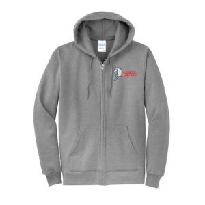 Morrison Wrestling Adult Company Classic Full-Zip Hooded Sweatshirt-Athletic Heather