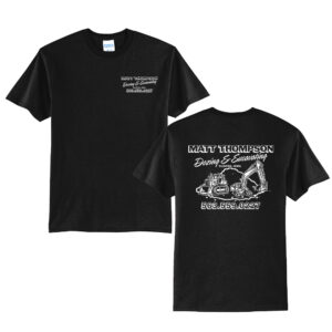 Thompson Dozing Excavating Unisex Short Sleeve Tee-Black