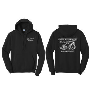 Thompson Dozing Excavating Unisex Fleece Hooded Sweatshirt-Black