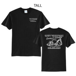 Thompson Dozing Excavating Tall Short Sleeve Tee-Black
