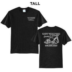 Thompson Dozing Excavating Tall Short Sleeve Tee-Black