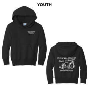 Thompson Dozing Excavating Youth Fleece Hooded Sweatshirt-Black