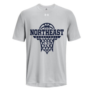 NE Boys Basketball Under Armour short sleeve Men’s Team Tech Tee-Mod Grey