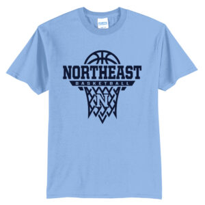 NE Boys Basketball Unisex Short Sleeve Tee-Light Blue
