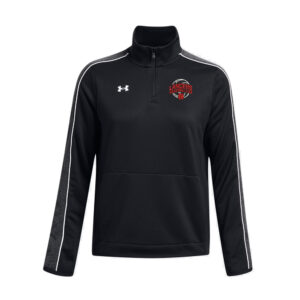 Lancers VB Club Under Armour Women Command Warm Up 1/4 Zip-Black /White