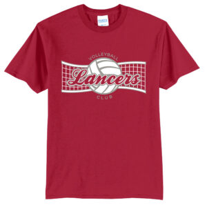 Lancers VB Club Unisex Short Sleeve Tee-Red