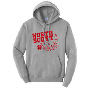 Lancers VB Club Unisex Fleece Hooded Sweatshirt-Athletic Heather