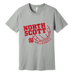 Lancers VB Club Bella and Canvas Unisex Short Sleeve Tee-Silver