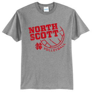 Lancers VB Club Unisex Short Sleeve Tee-Athletic Heather