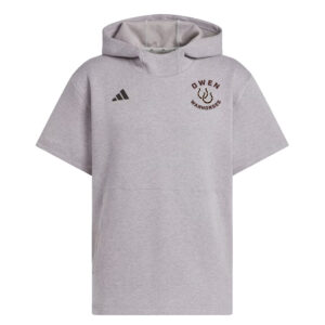 Owen Athletics Adidas Adult  NWV Short Sleeve Hoodie-Medium Grey Heather