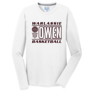 Owen Athletics Men Long Sleeve Essential Blended Performance Tee-White