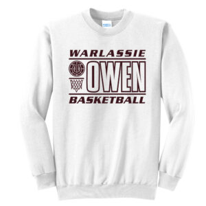 Owen Athletics Unisex Fleece Crewneck Sweatshirt-White