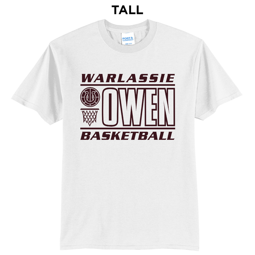 Owen Athletics Tall Cotton Short Sleeve Tee-White
