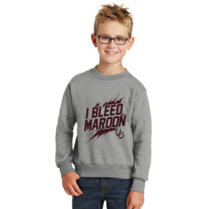 Owen Athletics Youth Fleece Crewneck Sweatshirt-Athletic Heather