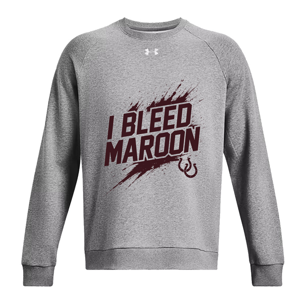 Owen Athletics Under Armour UA Rival Fleece Crewneck Sweatshirt Adult-Castle Rock