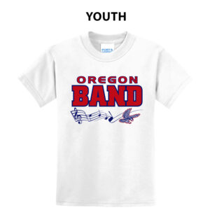 Oregon Band Youth Short Sleeve Tee-White