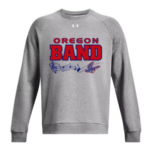 Oregon Band Under Armour UA Rival Fleece Crewneck Sweatshirt Adult-CastleRock Heather