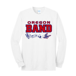 Oregon Band Unisex Cotton Long Sleeve Tee-White
