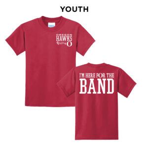 Oregon Band Youth Short Sleeve Tee-Red