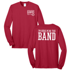 Oregon Band Unisex Cotton Long Sleeve Tee-Red