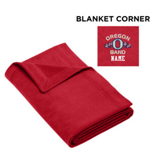 Oregon Band Gildan Heavy Blend Fleece Stadium Blanket  50″ x 60″-Red