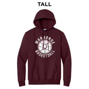 Owen BB Tall Fleece Hooded Sweatshirt-Maroon