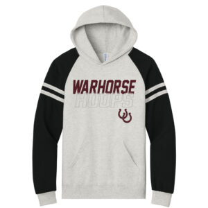 Owen BB Jerzees Unisex NuBlend Varsity Colorblock Hooded Sweatshirt-Oatmeal Heather/Black