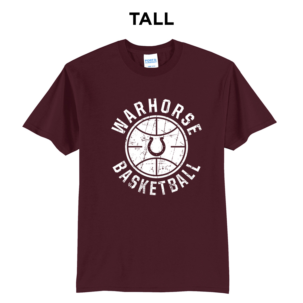 Owen BB Tall Cotton Short Sleeve Tee-Maroon