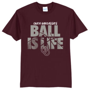 Owen BB Unisex Short Sleeve Tee-Maroon