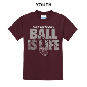 Owen BB Youth Short Sleeve Tee-Maroon