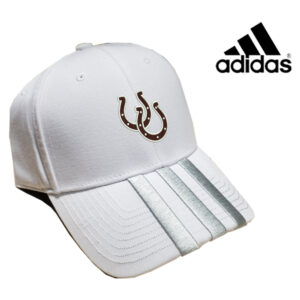 Owen BB Adidas Three Stripe structured adjustable twill cap-White/silver