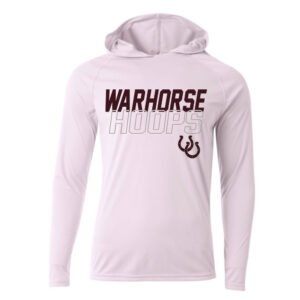 Owen BB Men Cooling performance long sleeve hooded Tee-White