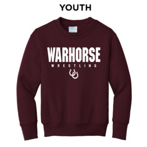 Owen Youth Fleece Crewneck Sweatshirt-Maroon