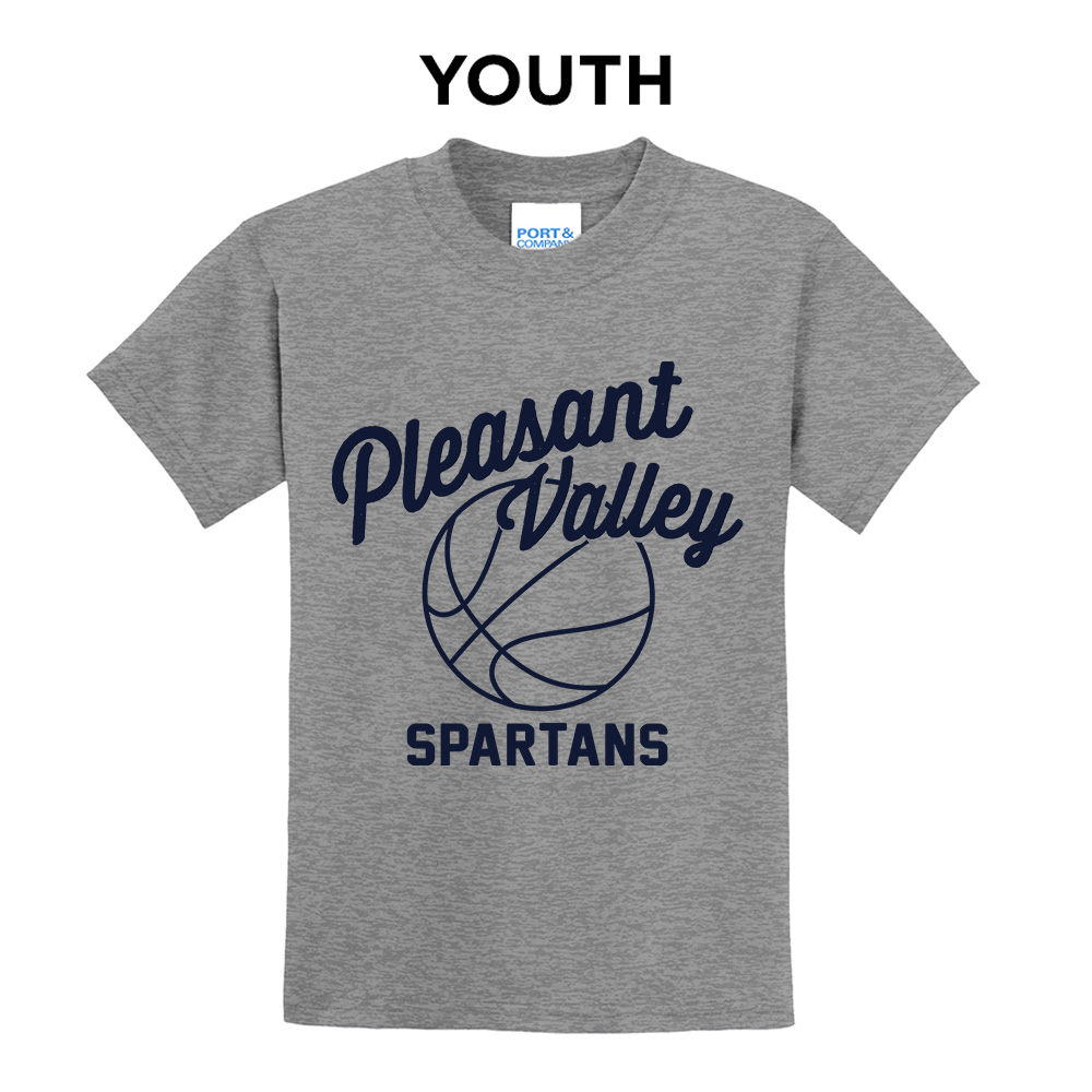 PV Girls BB Youth Short Sleeve Tee-Athletic Heather