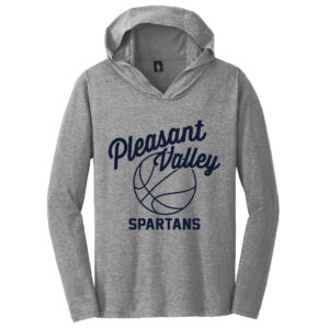 PV Girls BB Men Perfect Triblend Long Sleeve Hoodie Tee-Grey Frost