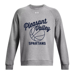 PV Girls BB Under Armour UA Rival Fleece Crewneck Sweatshirt-Castle Rock Heather
